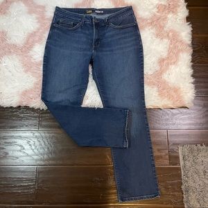 Lee Perfect Fit Straight Leg Jeans Women's Size 14 Short